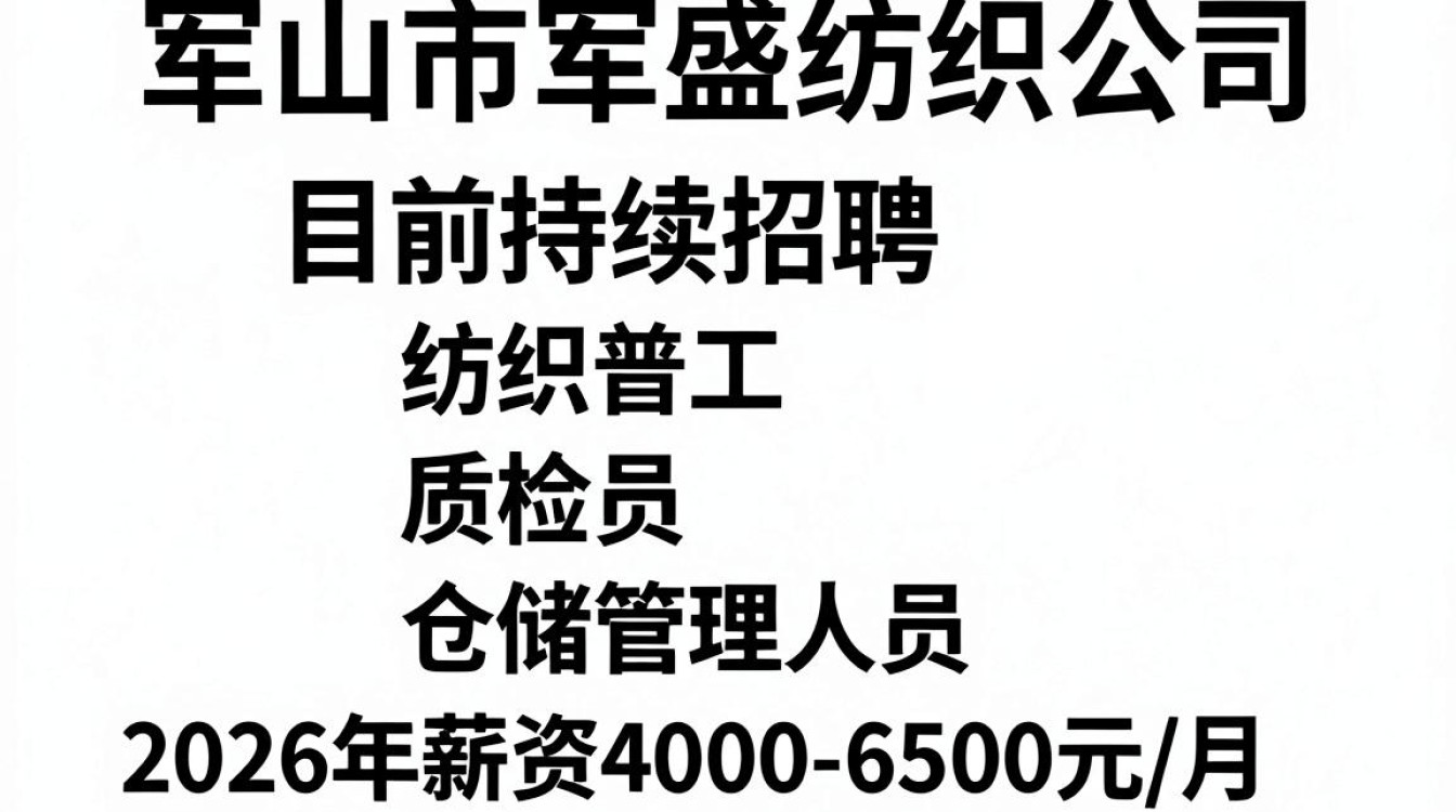 乐山市军盛纺织公司招聘吗，乐山纺织厂最新招聘-图2