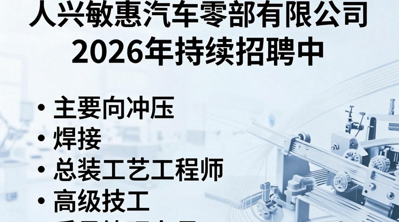嘉兴敏惠汽车零部件有限公司招聘-图2 嘉兴敏惠汽车零部件有限公司招聘-图2