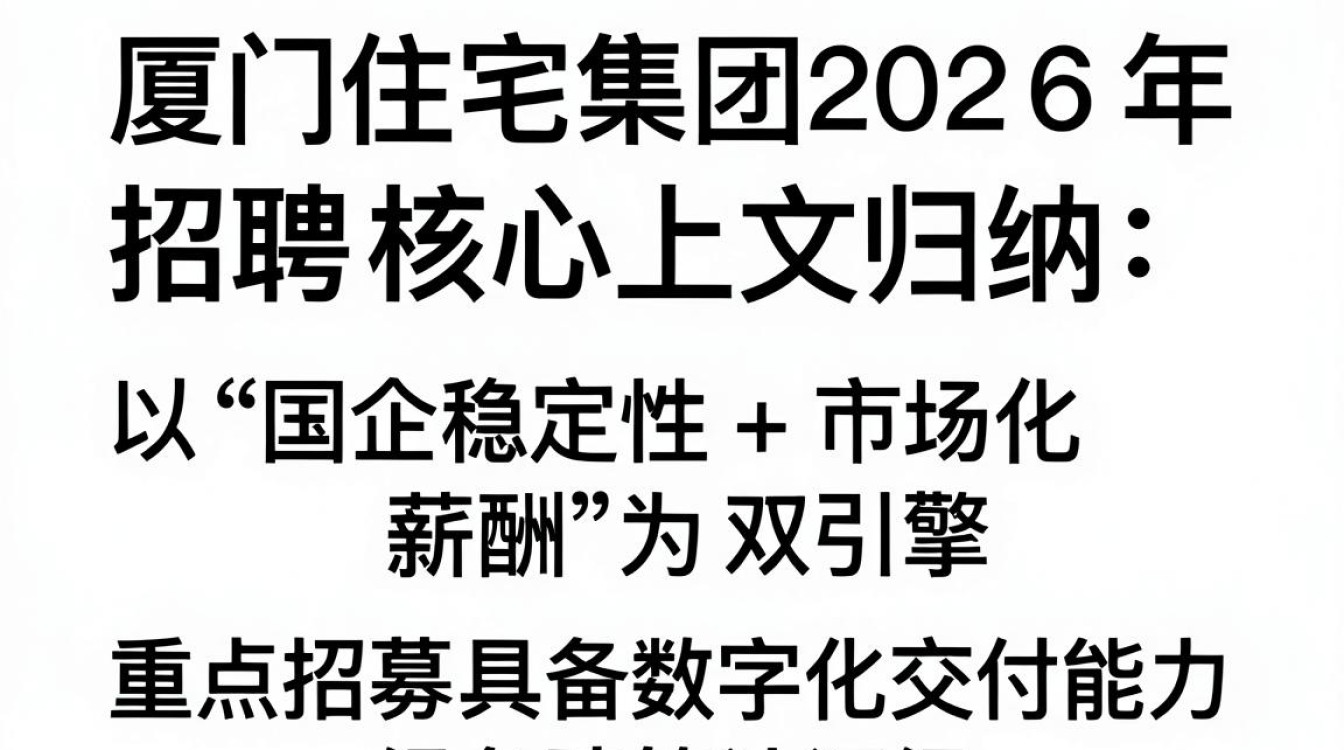厦门住宅集团招聘,厦门住宅集团最新招聘条件及薪资待遇-图1 厦门住宅集团招聘,厦门住宅集团最新招聘条件及薪资待遇-图1