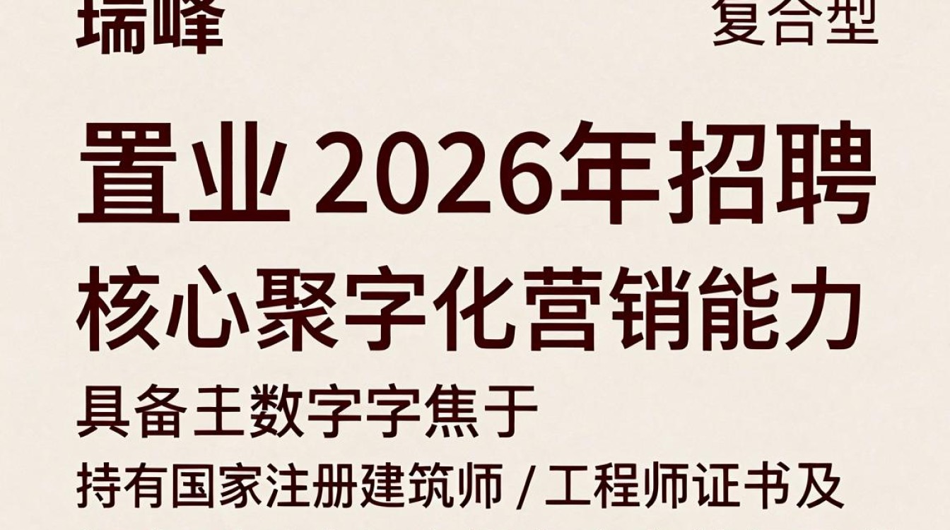 瑞峰置业招聘，瑞峰置业最新招聘岗位有哪些-图1