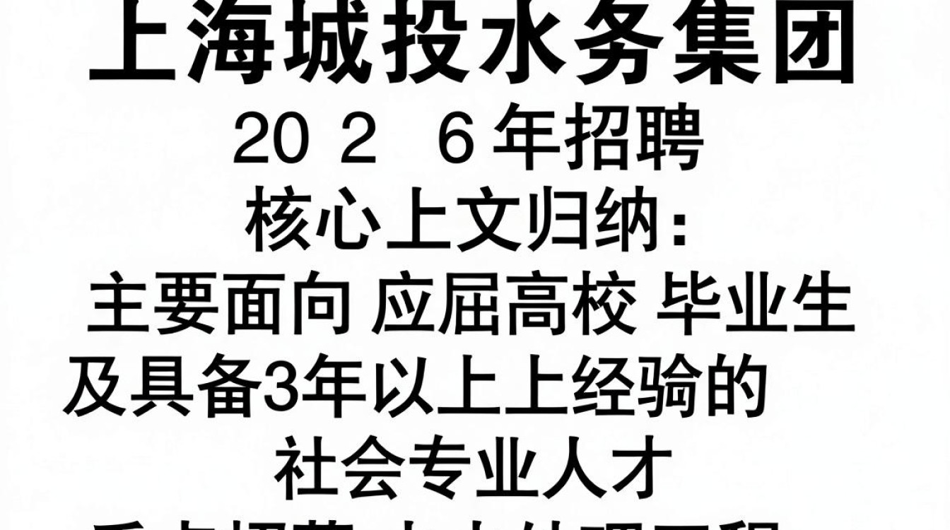 上海城投水务集团招聘,上海城投水务集团2024年最新招聘公告-图2 上海城投水务集团招聘,上海城投水务集团2024年最新招聘公告-图2