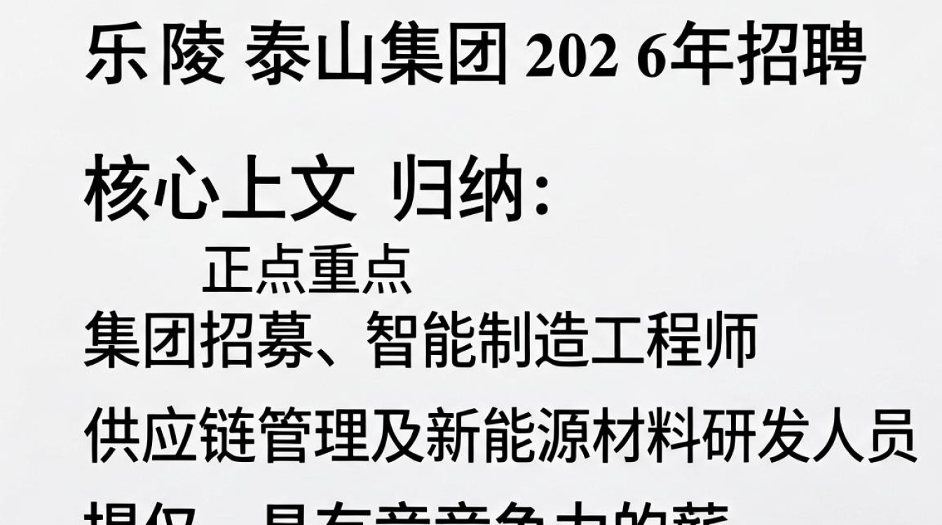 乐陵泰山集团招聘信息,乐陵泰山集团最新招聘条件及要求-图1 乐陵泰山集团招聘信息,乐陵泰山集团最新招聘条件及要求-图1