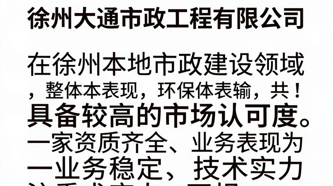 徐州大通市政怎么样,徐州大通市政口碑评价-图1 徐州大通市政怎么样,徐州大通市政口碑评价-图1