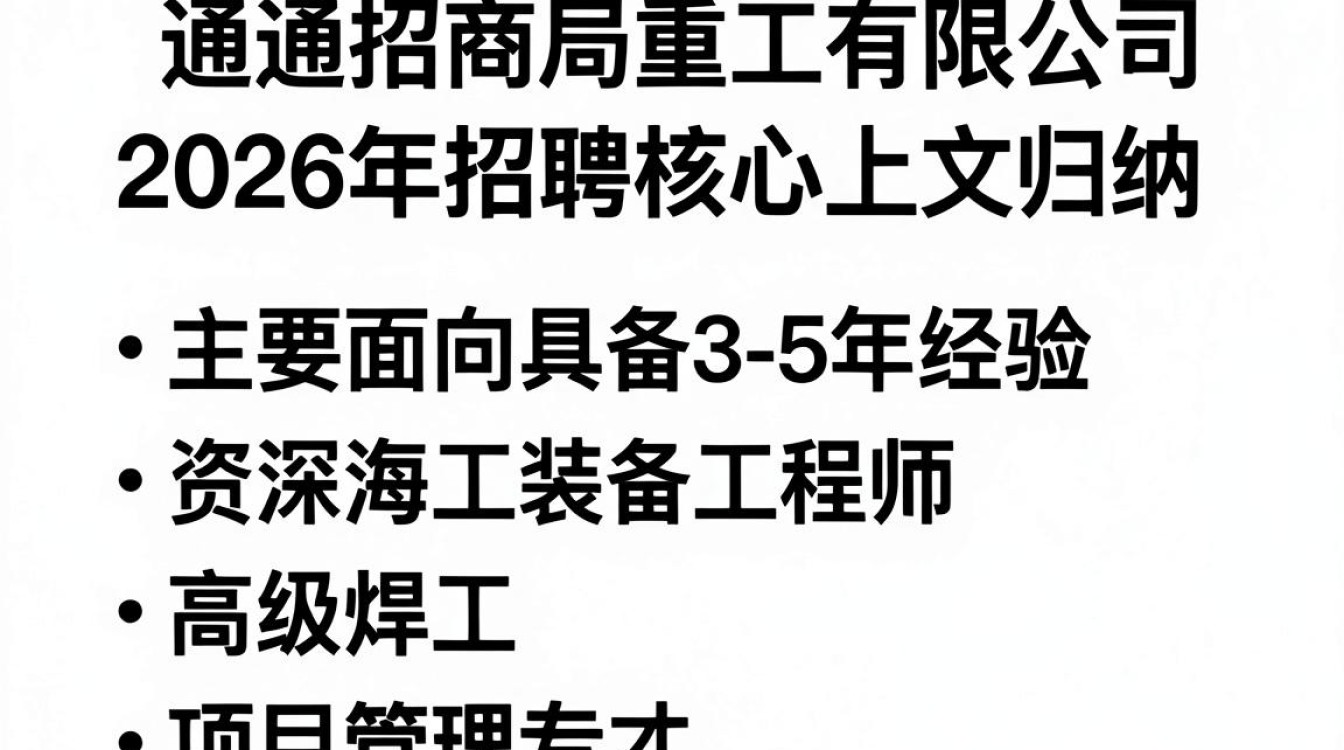 南通招商局重工招聘,南通招商局重工招聘条件及薪资待遇-图1 南通招商局重工招聘,南通招商局重工招聘条件及薪资待遇-图1