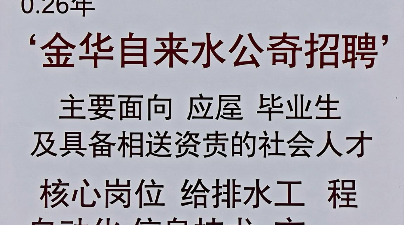 金华自来水公司招聘,金华自来水公司招聘条件是什么-图1 金华自来水公司招聘,金华自来水公司招聘条件是什么-图1