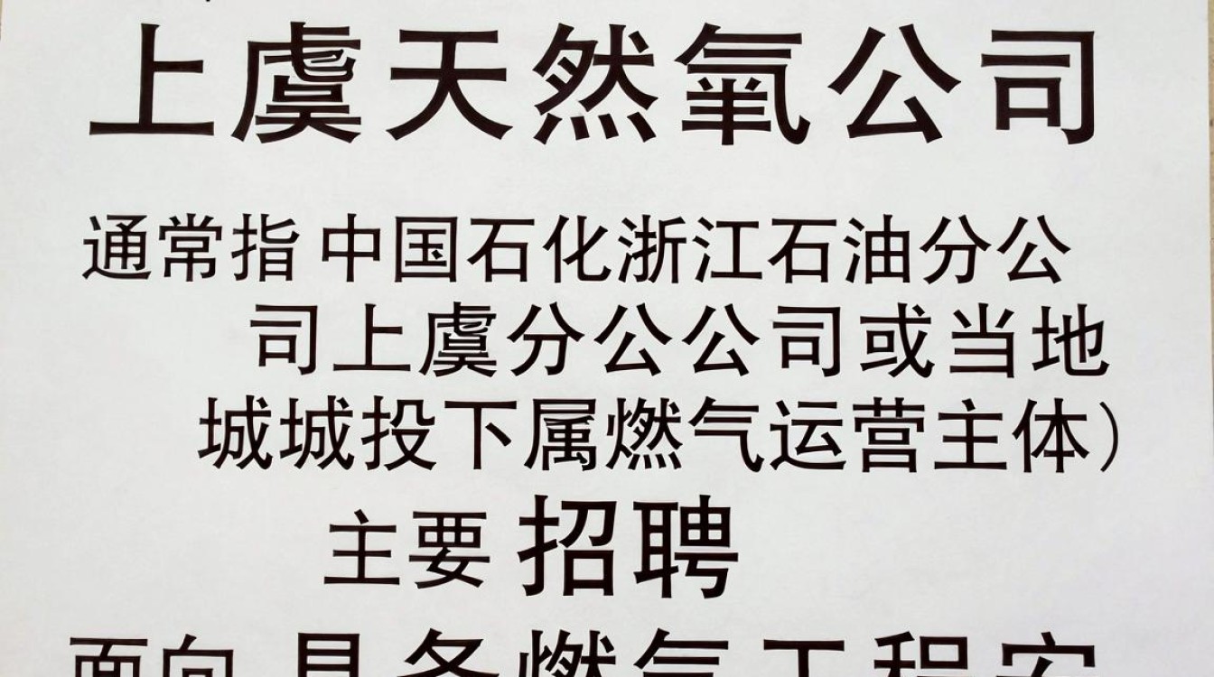 上虞天然气公司招聘,上虞天然气公司招聘条件及待遇-图2 上虞天然气公司招聘,上虞天然气公司招聘条件及待遇-图2