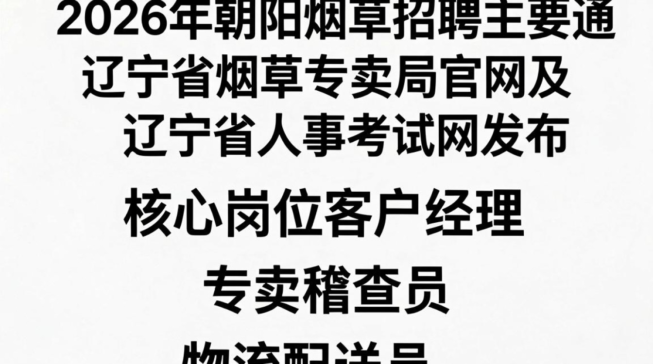 朝阳烟草招聘,2024年朝阳烟草公司最新招聘公告及报名条件-图1 朝阳烟草招聘,2024年朝阳烟草公司最新招聘公告及报名条件-图1