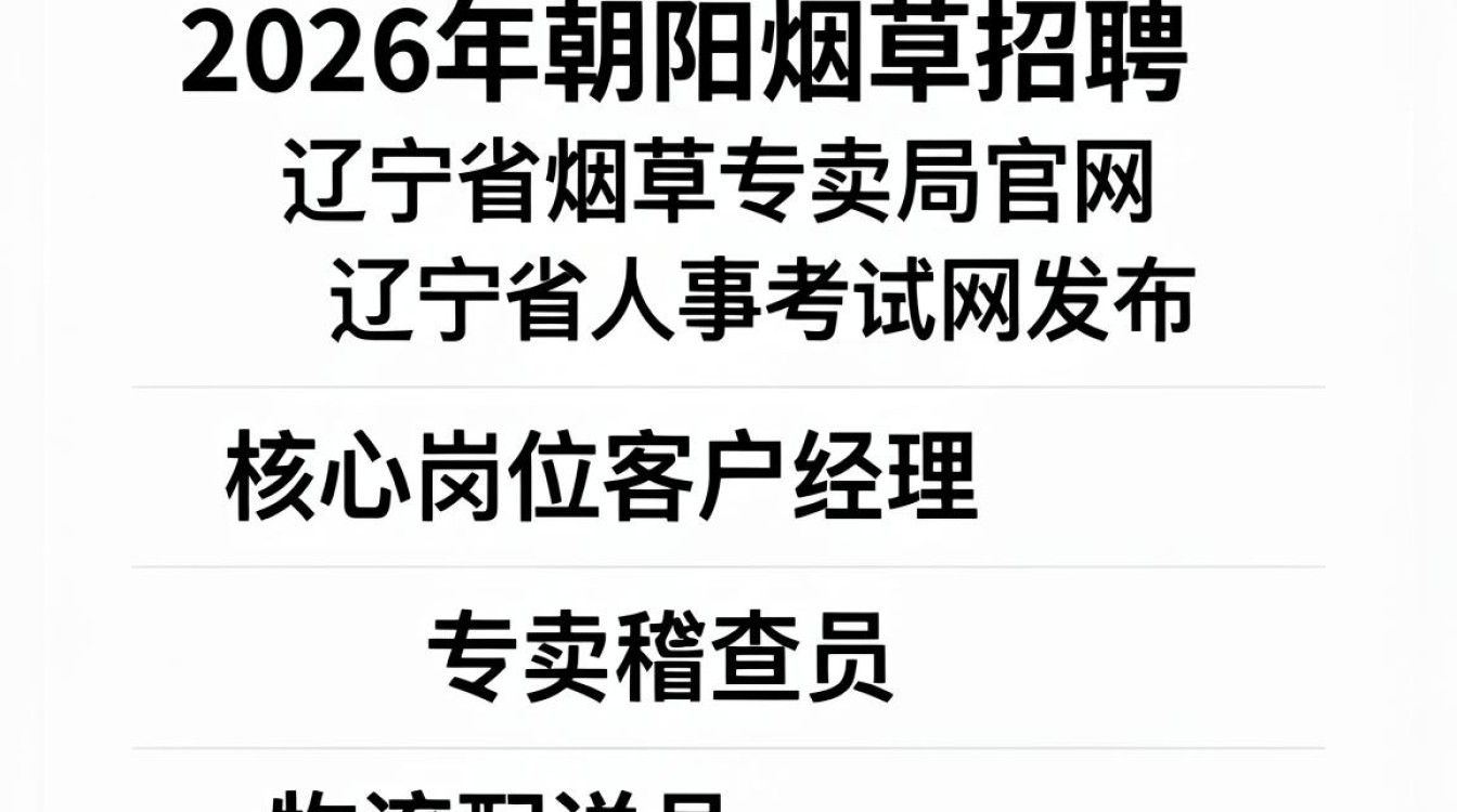朝阳烟草招聘,2024年朝阳烟草公司最新招聘公告及报名条件-图2 朝阳烟草招聘,2024年朝阳烟草公司最新招聘公告及报名条件-图2