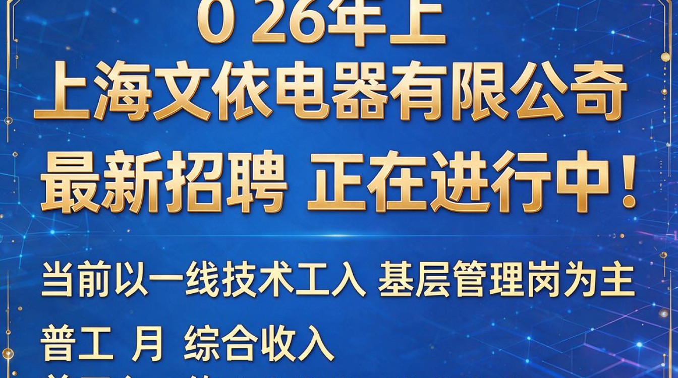 上海文依电器最新招聘信息有哪些?招聘岗位要求是什么?-图1 上海文依电器最新招聘信息有哪些?招聘岗位要求是什么?-图1
