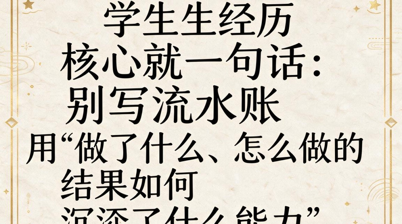 学生经历怎么写,如何突出个人亮点才能打动面试官?-图2 学生经历怎么写,如何突出个人亮点才能打动面试官?-图2