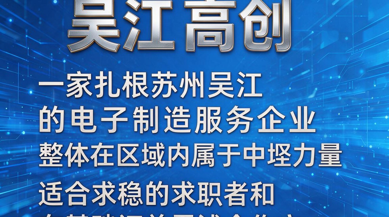 吴江高创电子怎么样,值得去上班吗-图1 吴江高创电子怎么样,值得去上班吗-图1