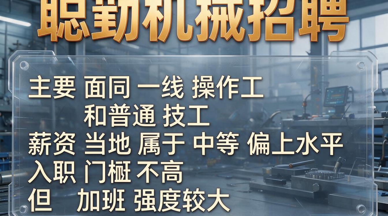 聪勤机械招聘靠谱吗？聪勤机械招聘信息在哪看？-图1