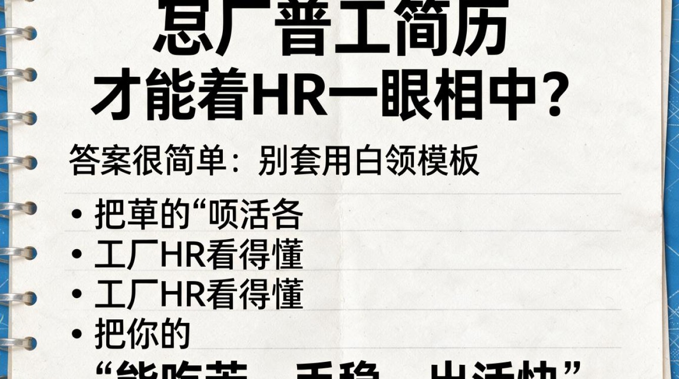 工厂简历怎么写-图2 工厂简历怎么写-图2