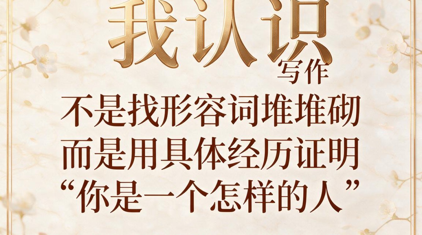 自我认识怎么写,如何客观评价自己优缺点?-图1 自我认识怎么写,如何客观评价自己优缺点?-图1