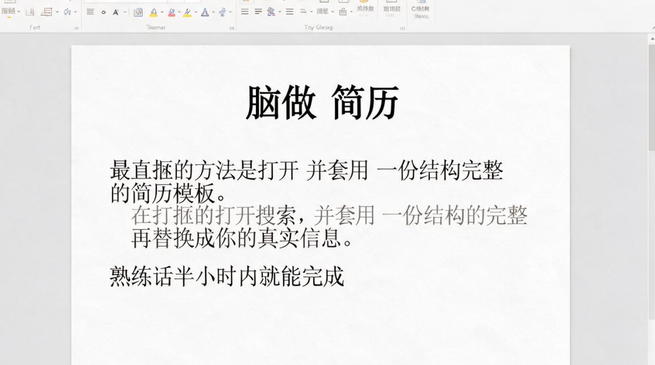电脑怎么做简历-图1