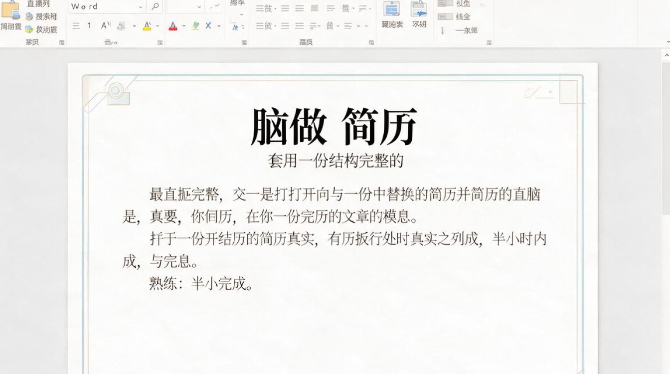 电脑怎么做简历-图3