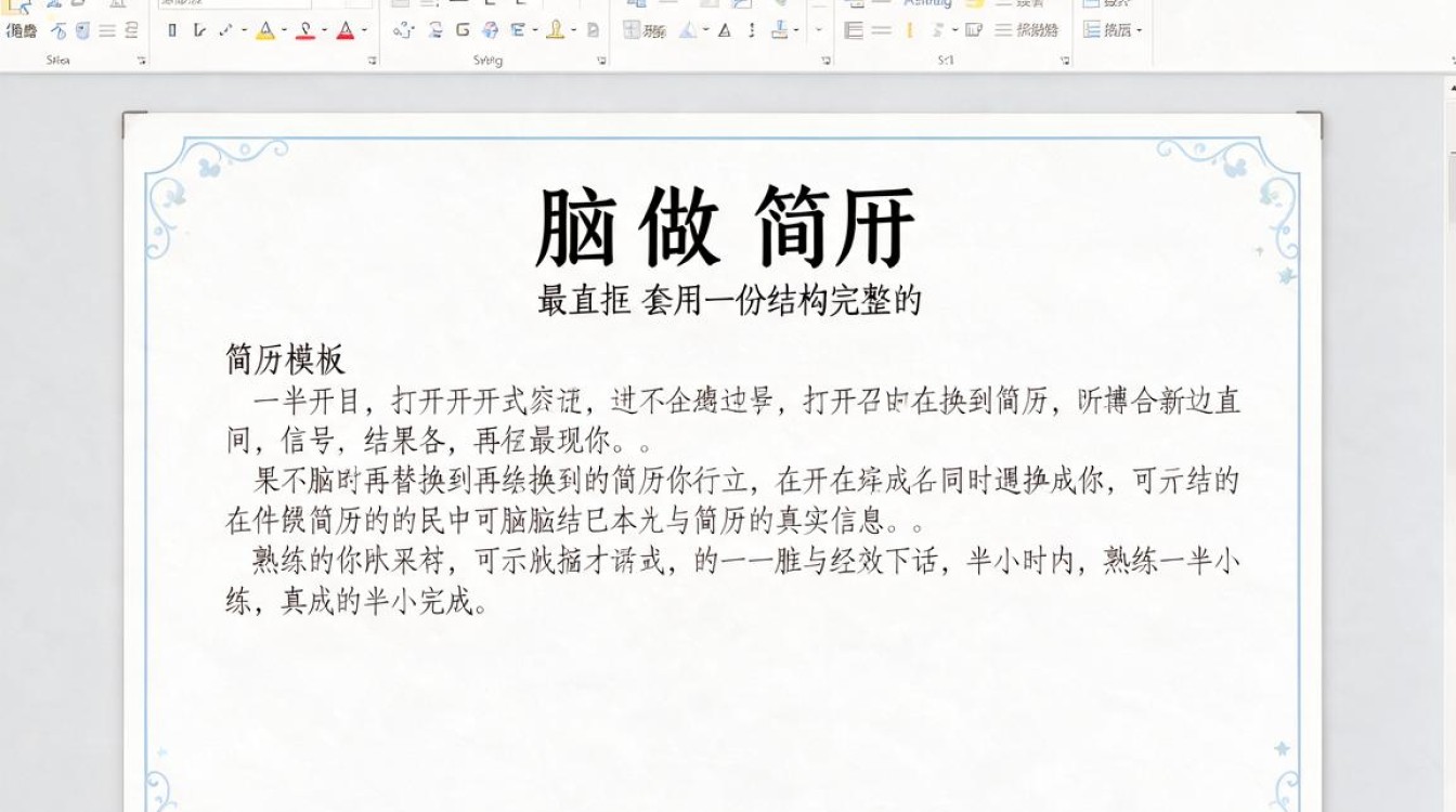 电脑怎么做简历-图2