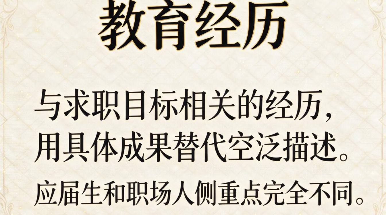 教育经历怎么填,简历教育经历填写注意事项有哪些-图1 教育经历怎么填,简历教育经历填写注意事项有哪些-图1