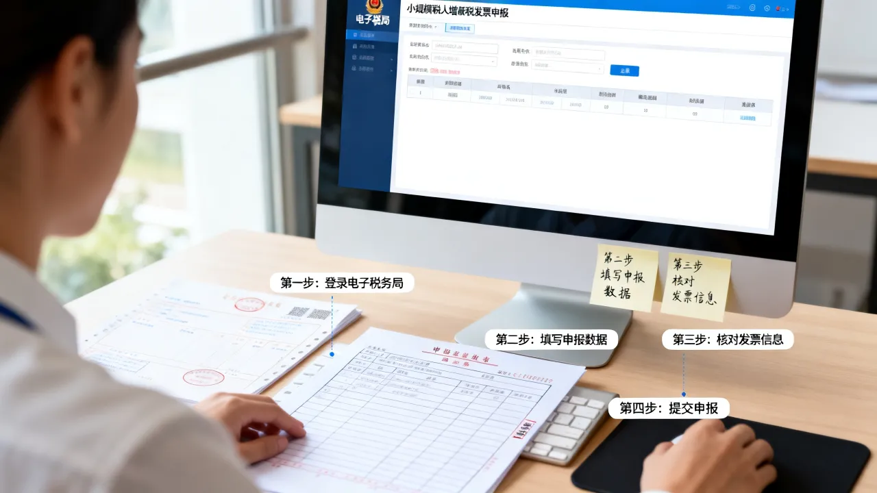 如何发票申报?小规模纳税人增值税发票申报流程及注意事项-图1 如何发票申报?小规模纳税人增值税发票申报流程及注意事项-图1