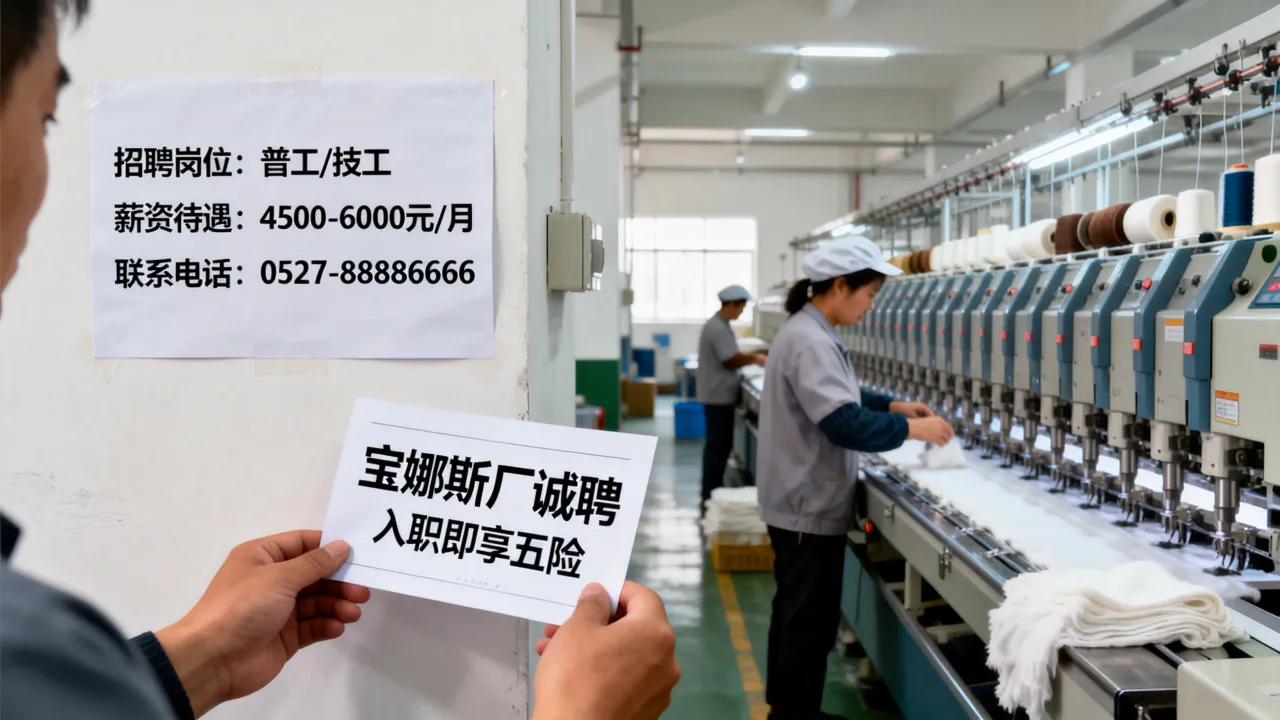 沭阳宝娜斯厂招聘信息是真的吗,工资待遇怎么样?-图1 沭阳宝娜斯厂招聘信息是真的吗,工资待遇怎么样?-图1