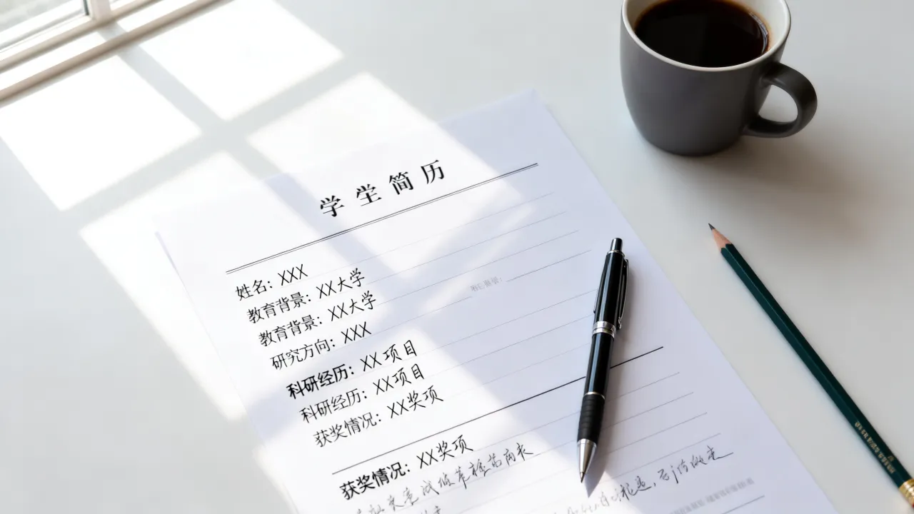 求学简历怎么写,需要注意哪些细节才能打动导师?