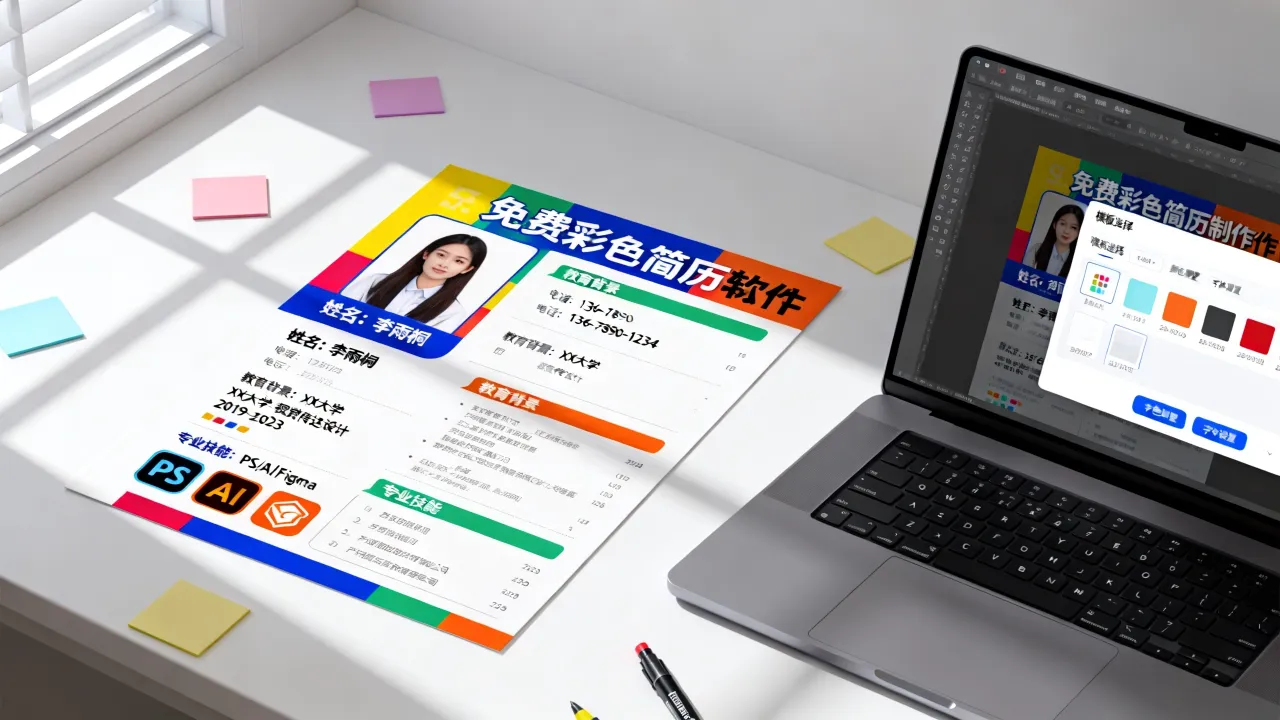 彩色简历是怎么做的,有哪些免费彩色简历制作软件推荐