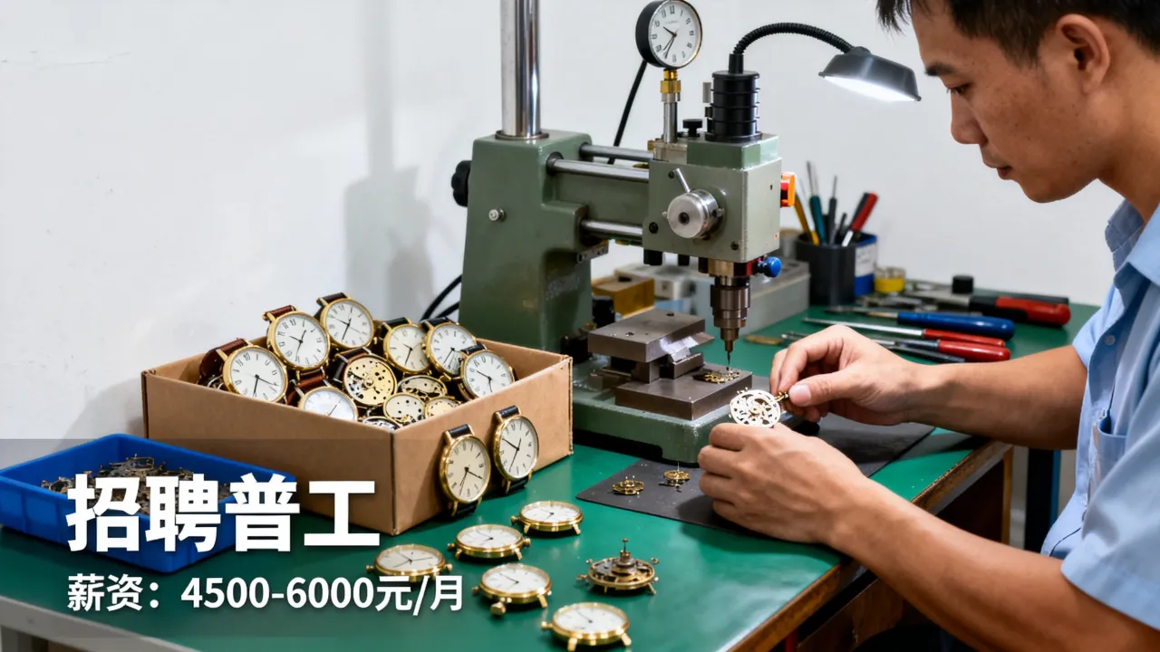乐得利钟表厂招聘吗,普工工资待遇怎么样