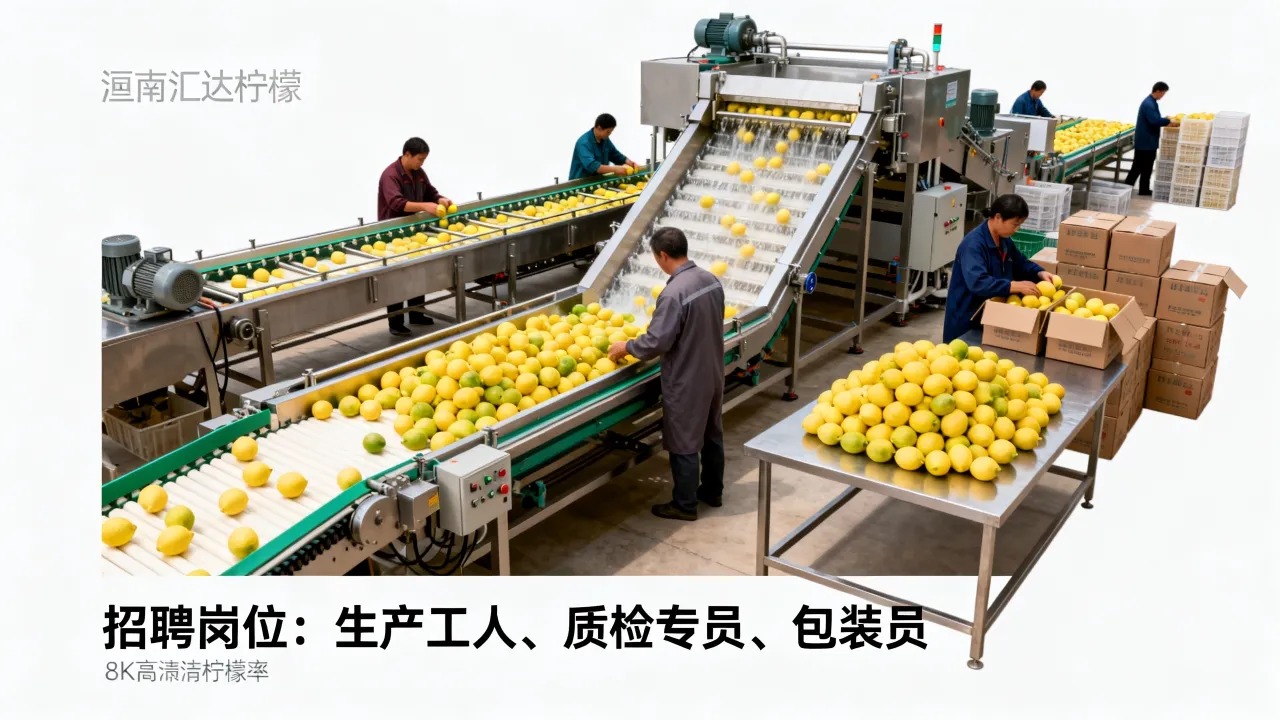 潼南汇达柠檬加工厂招聘吗,潼南汇达柠檬加工厂招聘什么岗位-图1 潼南汇达柠檬加工厂招聘吗,潼南汇达柠檬加工厂招聘什么岗位-图1