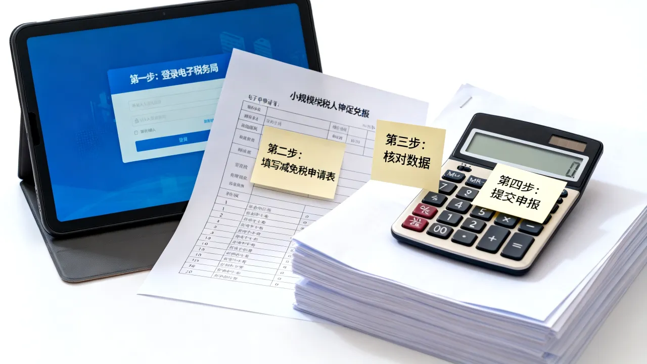 免税企业如何申报，小规模纳税人增值税减免流程？