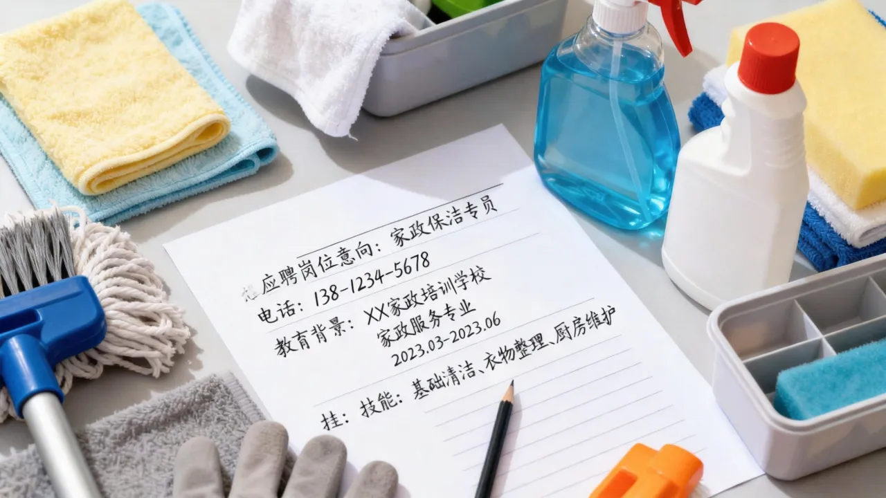 家政个人简历怎么写?新手无经验模板范文-图3 家政个人简历怎么写?新手无经验模板范文-图3
