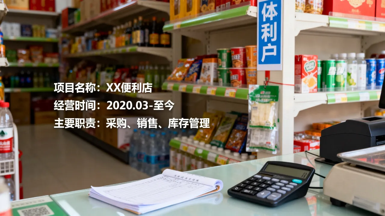 自己开店的简历怎么写？个体户简历项目经验范文-图2