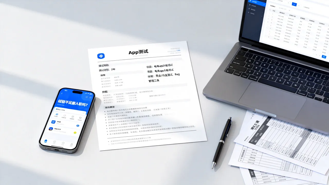 app测试简历怎么写，经验不足能入职吗？