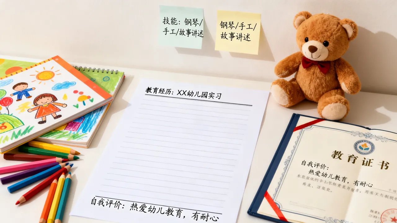 幼师应聘简历怎么写,幼师简历自我评价怎么写-图1 幼师应聘简历怎么写,幼师简历自我评价怎么写-图1