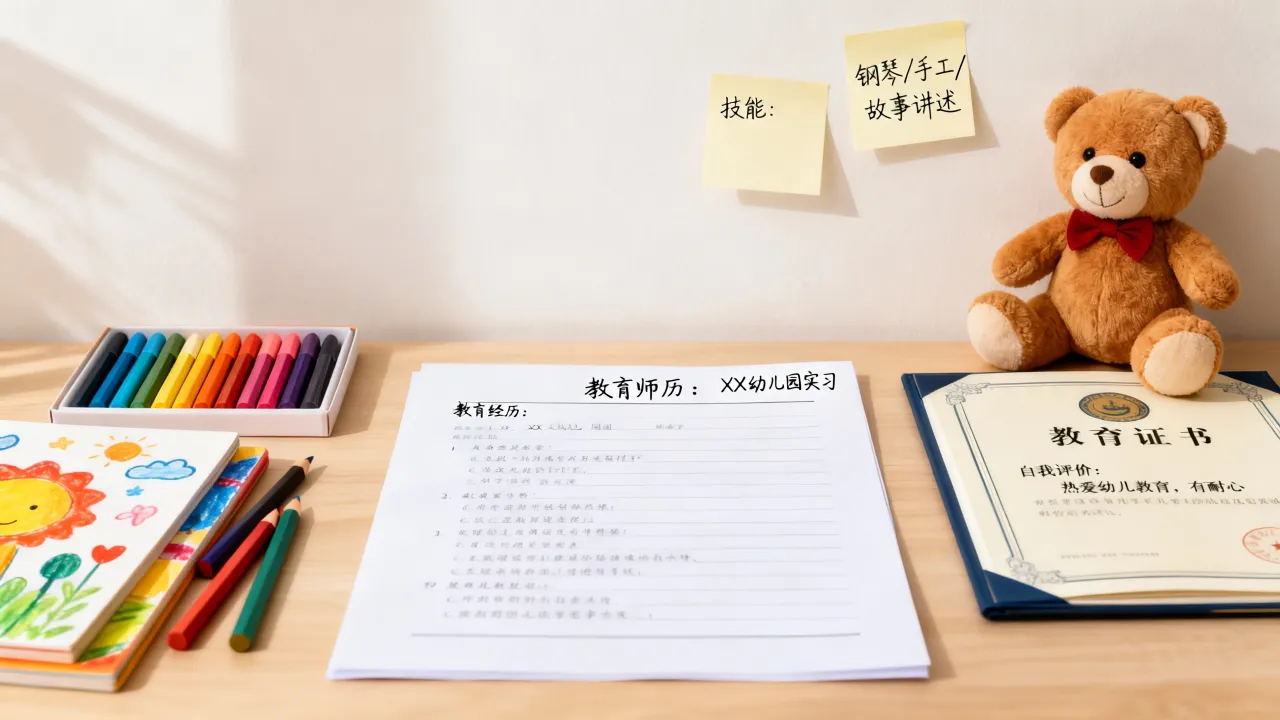幼师应聘简历怎么写,幼师简历自我评价怎么写-图2 幼师应聘简历怎么写,幼师简历自我评价怎么写-图2