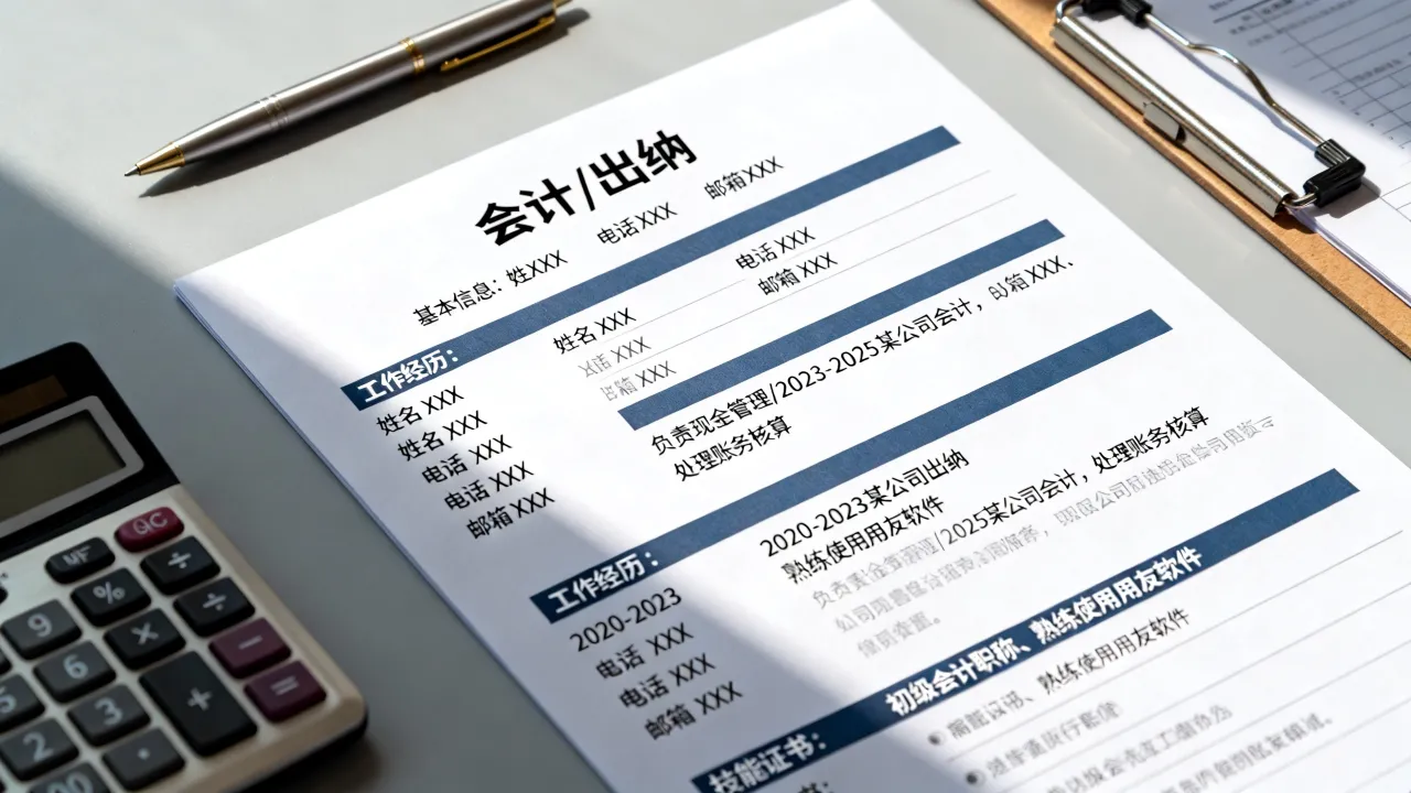 出纳和会计简历怎么写，会计出纳简历的写作技巧有哪些-图3