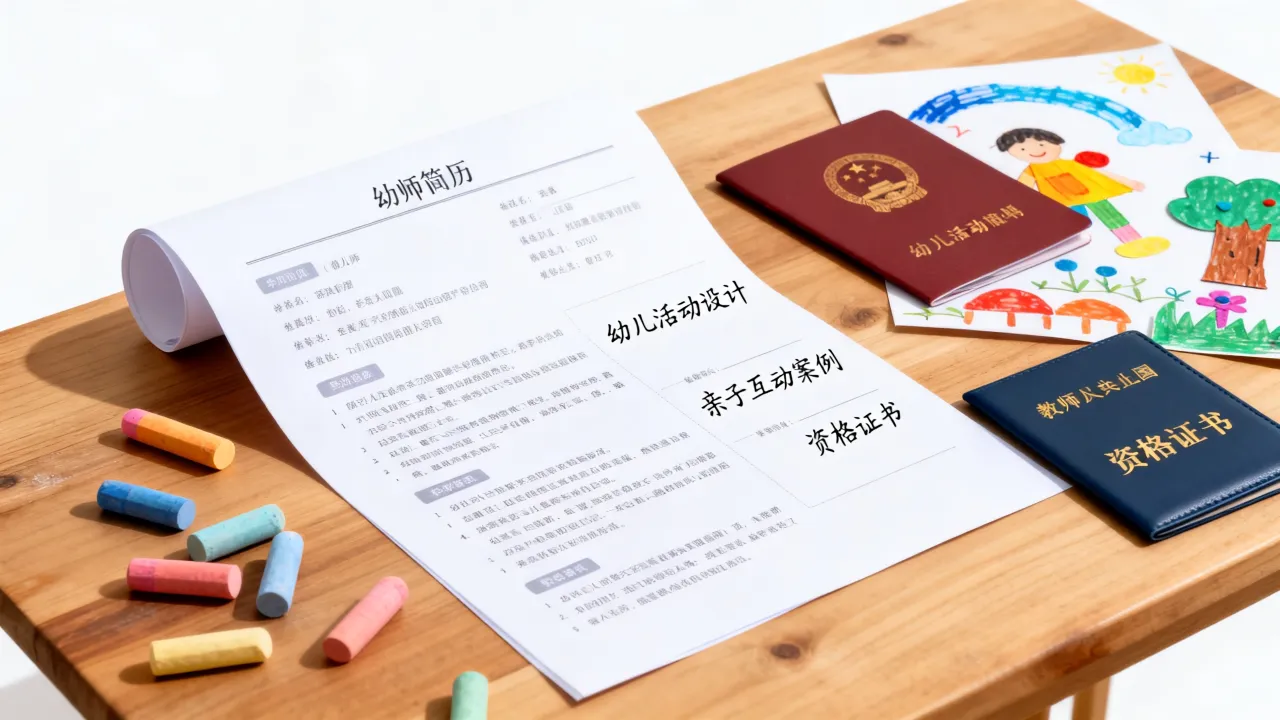 怎么写好幼师简历,幼师求职简历突出什么重点-图1 怎么写好幼师简历,幼师求职简历突出什么重点-图1