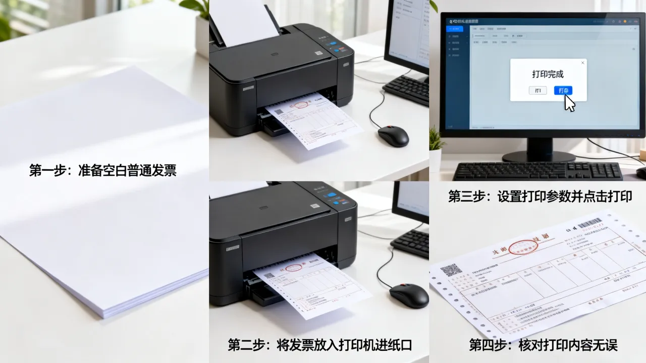 如何打印普通发票，普通发票打印流程及步骤是什么？