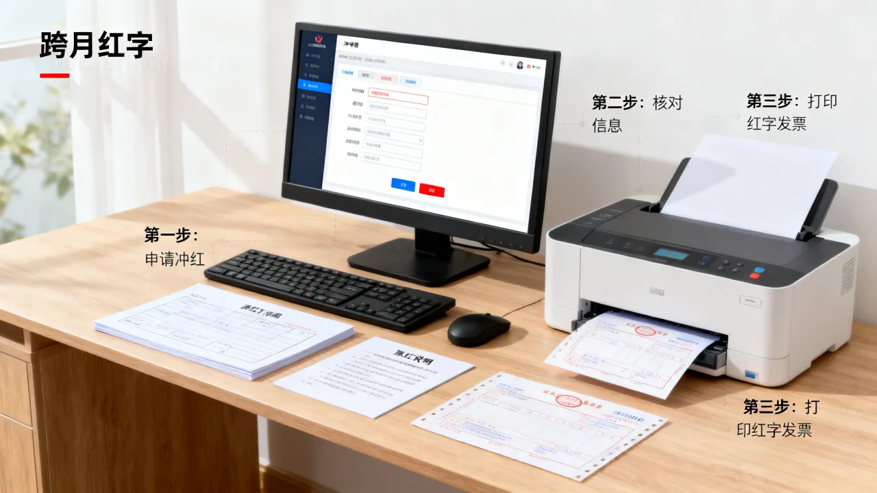 隔月发票如何冲红？跨月红字发票操作步骤详解