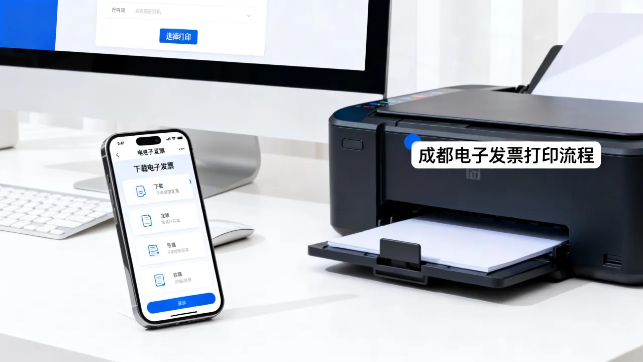 成都电子发票如何打印,成都电子发票怎么下载打印?