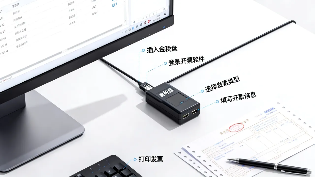 使用金税盘如何开票,金税盘开票操作步骤是什么
