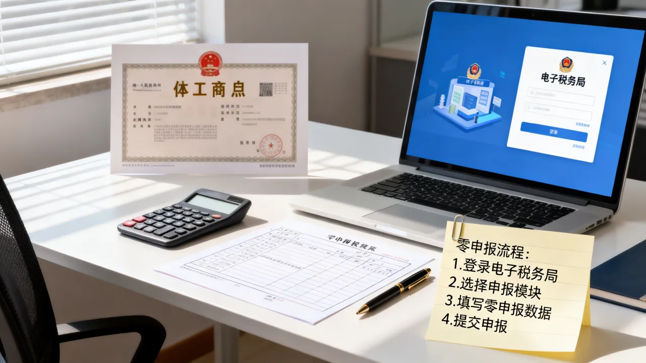个体户如何零申报,个体工商户零申报流程怎么操作及注意事项