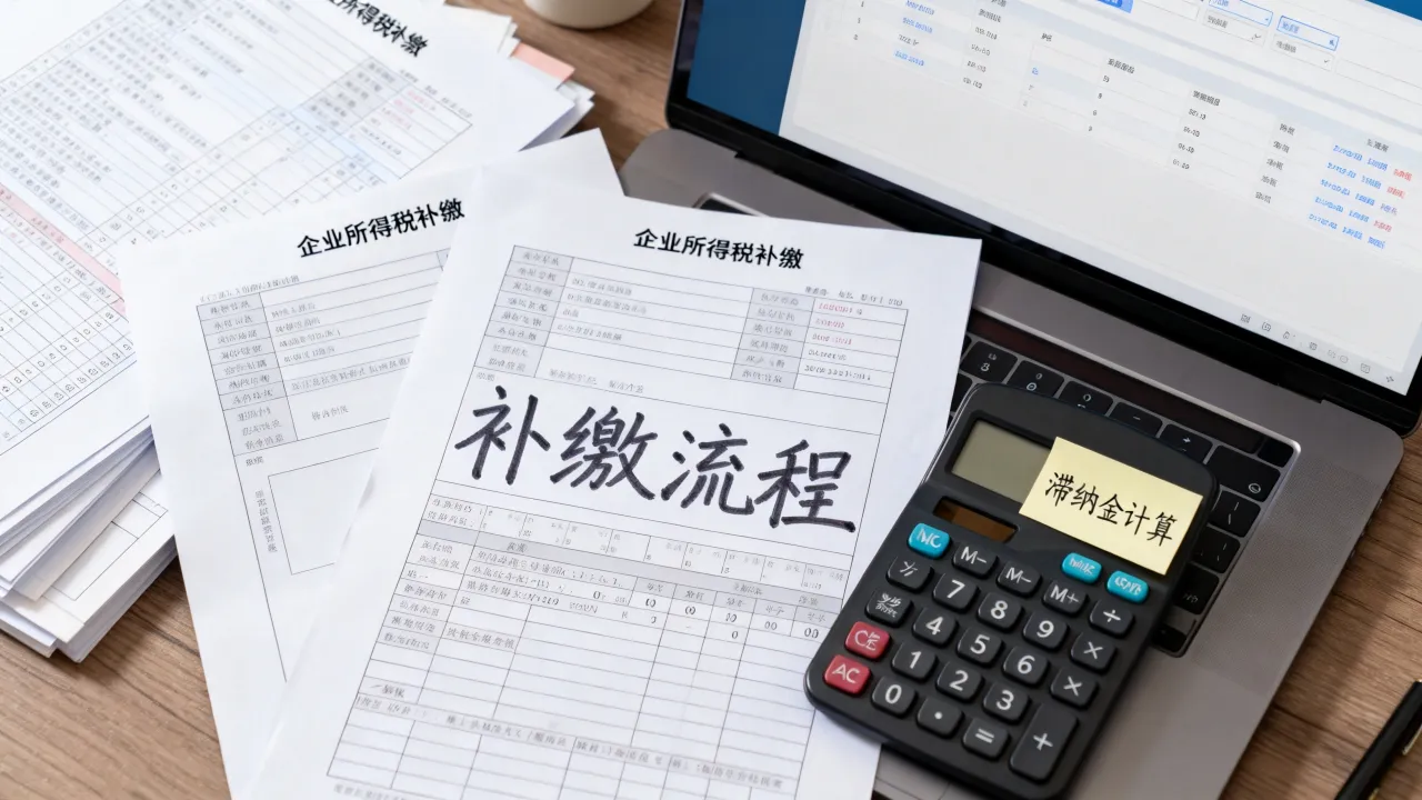 如何补缴企业所得税,补缴流程和滞纳金怎么算?