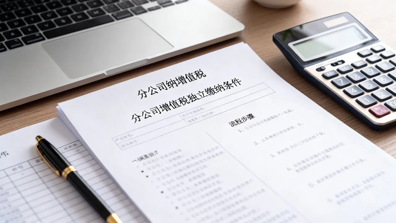 分公司如何纳增值税?,分公司增值税独立缴纳条件与流程