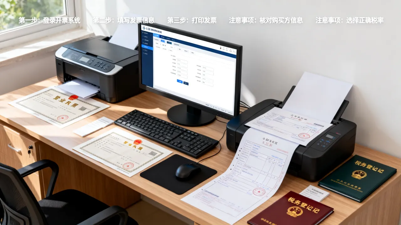小公司如何开发票?小规模纳税人开票流程及注意事项有哪些?
