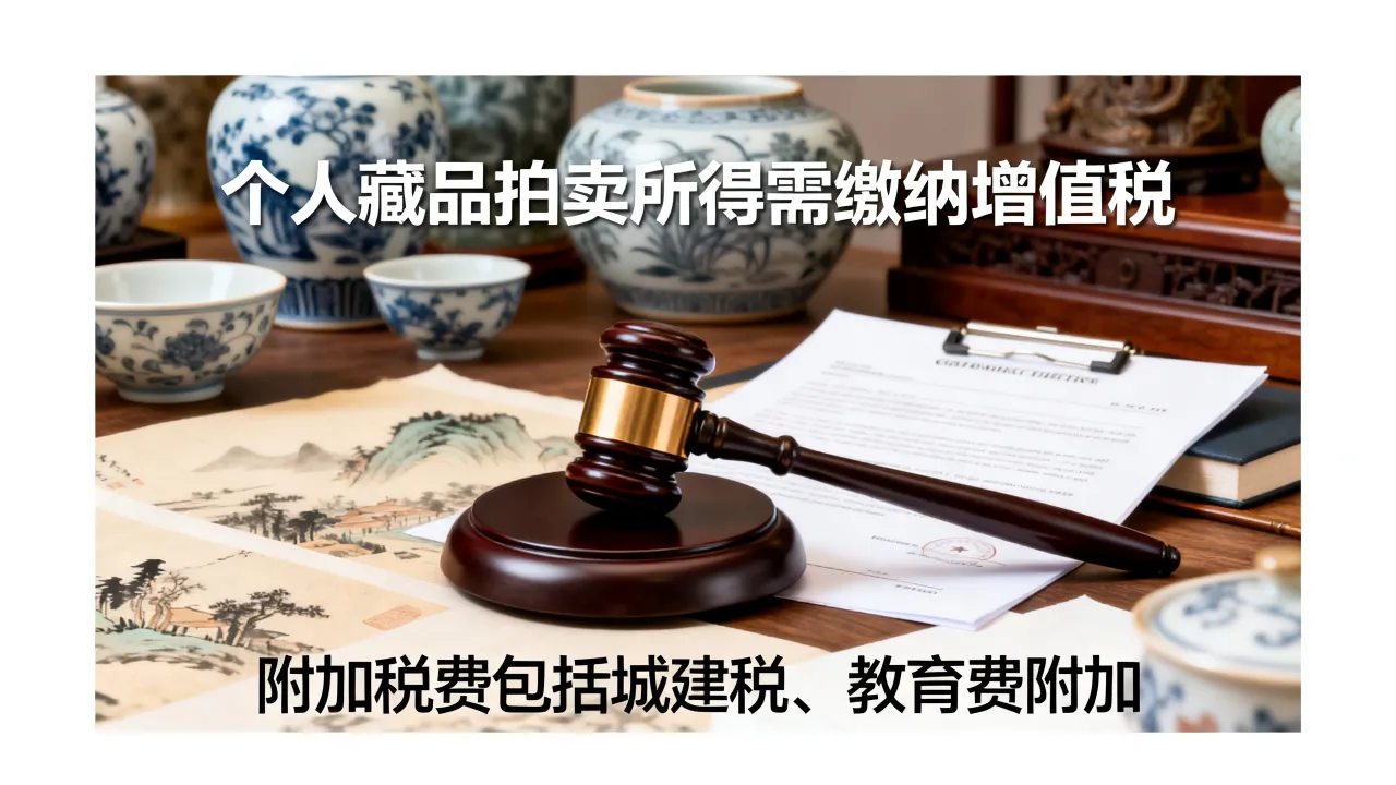 拍卖收入如何缴税?个人藏品拍卖所得要交哪些税费
