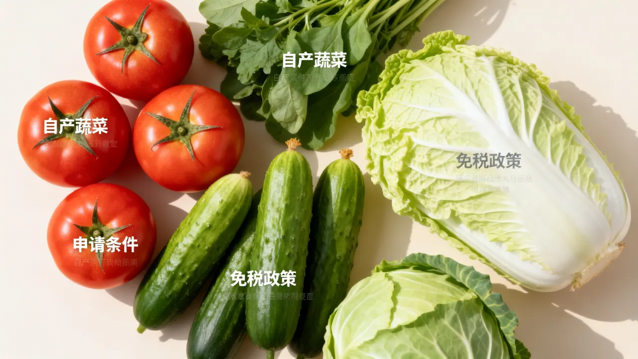 蔬菜如何申请免税?自产蔬菜免税政策条件有哪些