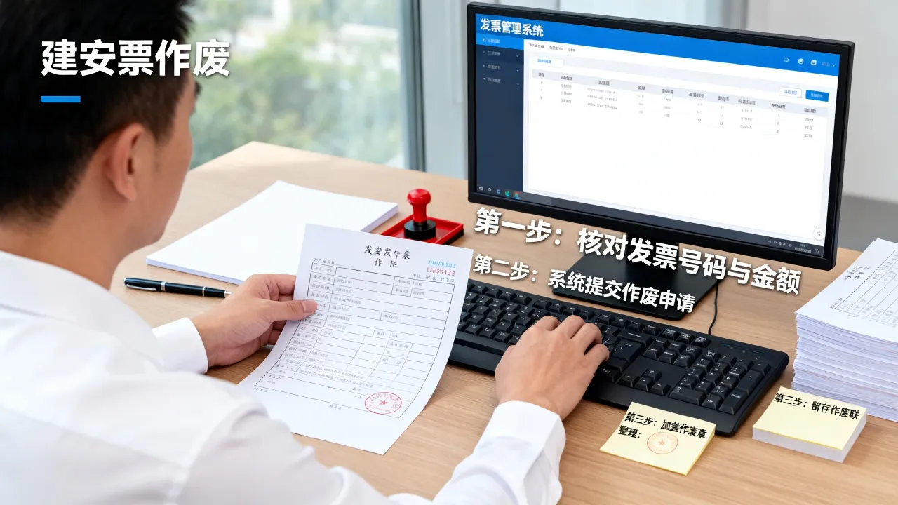 建安发票如何作废,作废流程具体怎么操作?
