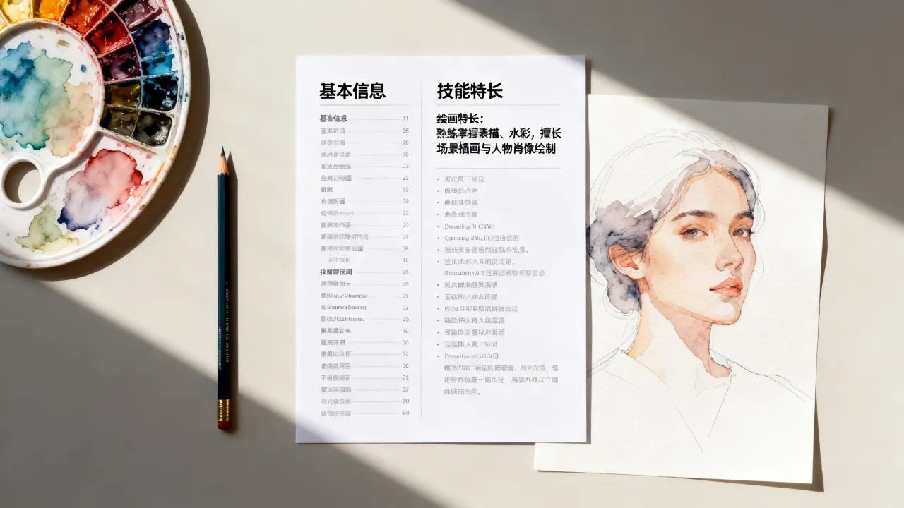 绘画怎么写进简历，简历中绘画特长如何描述