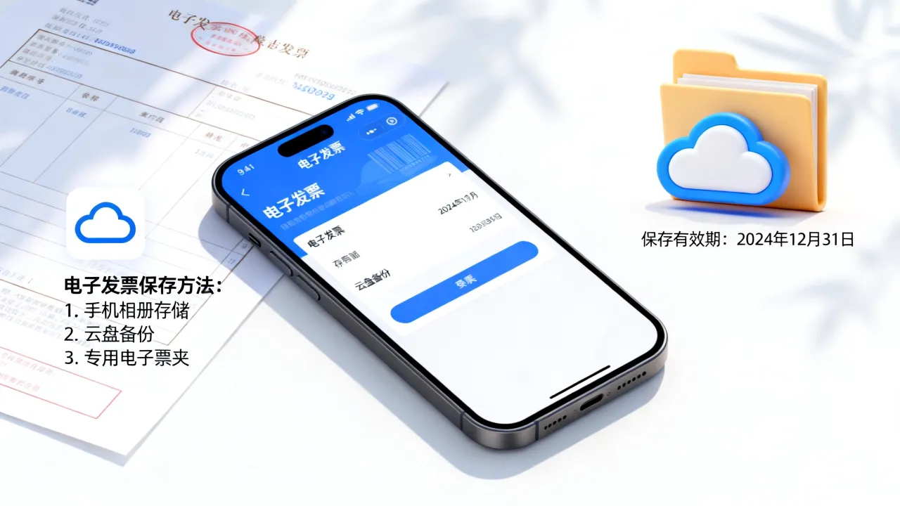 电子发票如何保存,电子发票保存有效期多久