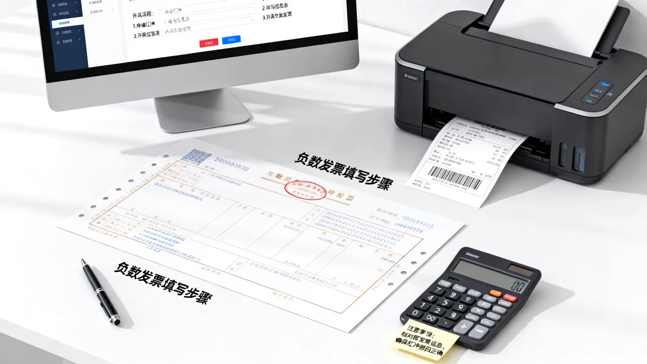 负数发票如何填写,负数发票开具流程及注意事项有哪些